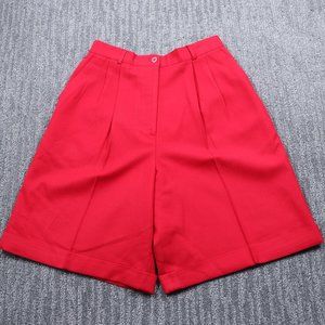 Vintage Talbots Womens Paperbag Shorts Red Size 10 Classic Academia Preppy